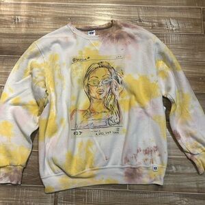 Beyoncé Russell Athletic Tie-Dye Graphic Women Sweater